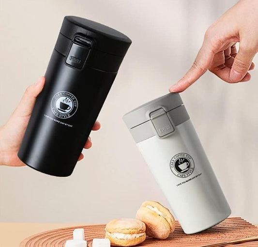 Stainless Steel Vacuum Flask Bottle — 380ml Insulated Coffee & Tea Mug