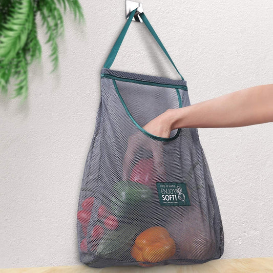 Reusable Mesh Produce Bags for Fruits & Vegetables — Set of 6