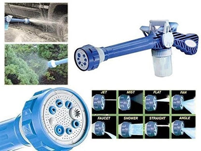 8 in 1 Turbo Water Spray Gun for  Gardening Home Cleaning with inbuilt Soap Dispenser
